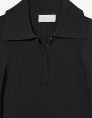 BLUSA FEMININA TRICOT CANELADA BOTOES SHOULDER ORIGINAL 012514349017