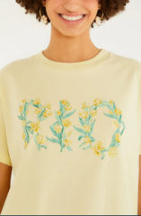 TSHIRT FEMININA FIT TULIPA RIO AMARELO JULIA  FARM ORIGINAL 358730