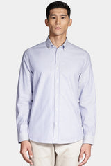 CAMISA MASCULINA REGULAR TRICOLINE BRANCO/AZUL ARAMIS ORIGINAL ML.02.0968001/145