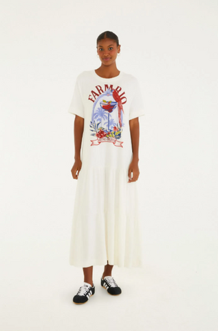 VESTIDO FEMININO CROPPED MARIAS DRINK PINTADO FARM ORIGINAL 349153