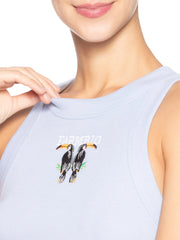 REGATA FEMININA CROPPED BORDADA TUCANO FARM ORIGINAL 359549 FARM