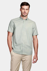 CAMISA MASCULINA REGULAR TRICOLINE MXZ VERDE C/ BRANCO ARAMIS ORIGINAL MC.06.0543139