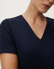T-SHIRT FEMININA CANELADA DECOTE V  SHOULDER ORIGINAL 011134000005