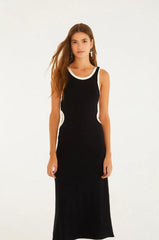 VESTIDO FEMININO BICOLOR RECORTE FARM ORIGINAL 358087