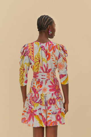 VESTIDO FEMININO CURTO FLORESTA DE SONHO FARM ORIGINAL 337548