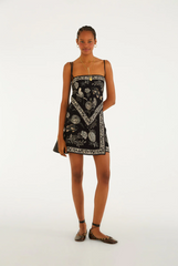 VESTIDO FEMININO  CURTO JARDIM DE CORDEL FARM ORIGINAL 360738