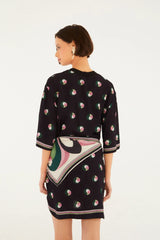 VESTIDO FEMININO TSHIRT POA ARARINHA FARM ORIGINAL 366687