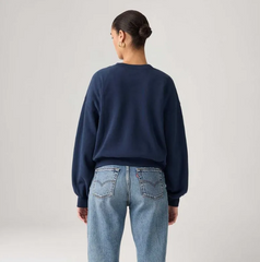 MOLETOM FEMININO GRAPHIC BOXY CREWNECK AZUL LEVI´S® ORIGINAL 005OZ0001