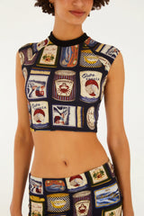 BLUSA FEMININA CROPPED IGUARIAS DO LITORAL FARM ORIGINAL 367028