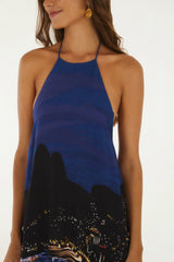 VESTIDO FEMININO LONGO NOITE CARIOCA FARM ORIGINAL 366726