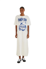 VESTIDO FEMININO MIDI COCO GELADO AZUL FARM ORIGINAL 348425