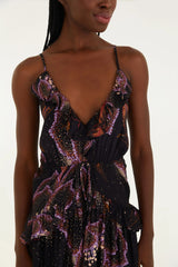 VESTIDO FEMININO LONGO FLORAL ESTELAFARM ORIGINAL 346360