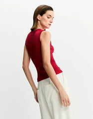 REGATA FEMININA TRICOT VITORIA VERMELHO SHOULDER ORIGINAL 012514319025