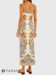 VESTIDO FEMININO  MIDI ALBANIA FARM ORIGINAL 366992
